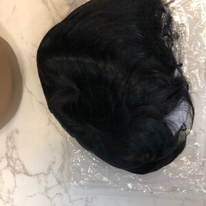 Brand new stylish pixie wig human hair color black